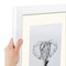 ArtToFrames Collage Photo Picture Frame with 6 - 5x7 inch Openings, Framed in White with Over 62 Mat Color Options and Plexi Glass (CSM-3966-2041)